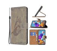 Samsung Galaxy A21s Yellow Butterfly Mobile Case