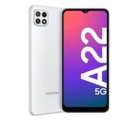 Samsung Galaxy A22 5G Smartphone 6,6 Pollici , Display Infinity-V FHD+, Telefono Cellulare Android 11, Tripla fotocamera posteriore, 4GB RAM e 64GB, Batteria 5.000 mAh, White [Versione Italiana] 2021