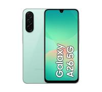 Samsung Galaxy A26 5G, Smartphone con Funzioni intelligenti, Display Super AMOLED 6.7”, 6GB RAM, 128GB, Batteria 5.000 mAh, memoria espandibile, Mint