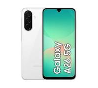 Samsung Galaxy A26 5G, Smartphone con Funzioni intelligenti, Display Super AMOLED 6.7”, 6GB RAM, 128GB, Batteria 5.000 mAh, memoria espandibile, White
