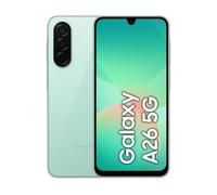 Samsung Galaxy A26 5G, Smartphone con Funzioni intelligenti, Display Super AMOLED 6.7”, 6GB RAM, 128GB, Batteria 5.000 mAh, memoria espandibile, Mint