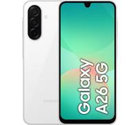 Samsung Galaxy A26 5G, Smartphone con Funzioni intelligenti, Display Super AMOLED 6.7”, 6GB RAM, 128GB, Batteria 5.000 mAh, memoria espandibile, White