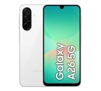 Samsung Galaxy A26 5G, Smartphone con Funzioni intelligenti, Display Super AMOLED 6.7”, 8GB RAM, 256GB, Batteria 5.000 mAh, memoria espandibile, White