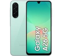 Samsung Galaxy A26 5G, Smartphone con Funzioni intelligenti, Display Super AMOLED 6.7”, 6GB RAM, 128GB, Batteria 5.000 mAh, memoria espandibile, Mint