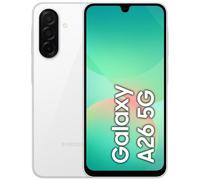 SAMSUNG - Galaxy A26 5G AI 128GB 6GB Ram Display 6.7 Super AMOLED Main Camera 50MP Dual Sim USB Type-C Exynos Android 15 5000 mAh White Italia