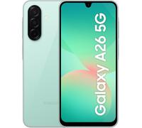 SAMSUNG Galaxy A26 5G AI Smartphone Without Contract, Simlock Free AI Mobile Phone with Android, 6 GB RAM, 128 GB Memory, 50 MP Camera, Mint, 2.5 Year Warranty [Exclusive on Amazon]
