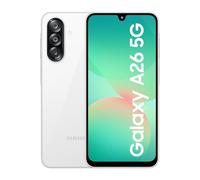 Samsung Galaxy A26 5G (Awesome White, 6 GB, 128 GB) | Intelligenza impressionante (AI) | Cerchio da cercare | Gemini Live | Display FHD+ sAMOLED | Fotocamera OIS da 50 MP | Classificazione IP67
