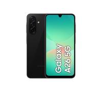 Samsung Galaxy A26 5G, smartphone Android, 128 GB di memoria, 6 GB di RAM, nero, fotocamera da 50 MP, display grande, batteria a lunga durata 1 anno/versione locale