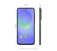 SAMSUNG Galaxy A36 5G, smartphone Android, 256 GB di memoria, 8 GB di RAM, nero, 6 aggiornamenti del sistema operativo, ampio display, processore Octa-core