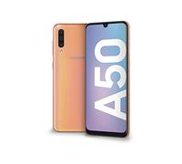 Samsung Galaxy A50 Smartphone, Display 6.4" Super AMOLED, 128 GB Espandibili, RAM 4 GB, Batteria 4000 mAh, 4G, Dual Sim, Android 9 Pie, [Versione Italiana], Coral