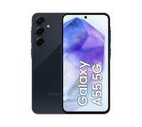 Samsung Galaxy A55 5G,Clear Cover inclusa, Smartphone Android 14, Display FHD+ Super AMOLED 6.6”, 8GB RAM e 128GB di memoria interna espandibile, Batteria 5.000 mAh, Awesome Navy [Versione Italiana]