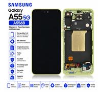 Samsung Galaxy A55 A556B Super AMOLED Display Schermo Cornice Giallo