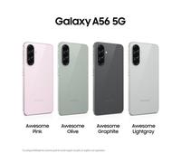 Samsung Galaxy A56 5G, Smartphone con Funzioni intelligenti, Display Super AMOLED 6.7”, 8GB RAM, 128GB, Camera 50MP, Batteria 5.000 mAh, IP67, Awesome Olive