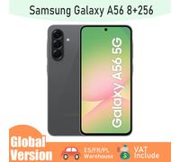 Samsung Galaxy A56 5G, smartphone Android, archiviazione 256 GB, 8 GB di RAM, carbone, aggiornamento sistema operativo 6X, schermo grande, batteria a lunga durata (War