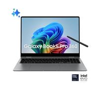 Samsung Galaxy Book Galaxy Book5 Pro 360 Intel Core Ultra 7 256V Computer portatile 40,6 cm (16") Touch screen WQXGA+ 16 GB LPDDR5x-SDRAM 512 GB SSD Wi-Fi 7 (802.11be) Windows 11 Home Grigio