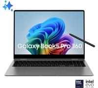 Samsung Galaxy Book Galaxy Book5 Pro 360 Intel Core Ultra 7 256V Computer portatile 40,6 cm (16") Touch screen WQXGA+ 16 GB LPDDR5x-SDRAM 512 GB SSD Wi-Fi 7 (802.11be) Windows 11 Home Grigio