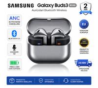 Samsung Galaxy Buds3 Auricolari AI open-type True Wireless, Audio Hi-Fi, Impermeabilità IP57, Silver