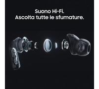 Samsung Galaxy Buds4 Pro, White, Corpo in metallo, Altoparlante a 2 vie e doppio