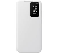 Samsung Galaxy S24 Fe Wallet Telefono Coperchio protettivo con Smart Small Screen View Tun Control Slim Design Card Pocket International Version- (Wh