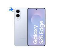 Samsung Galaxy S25 Edge, Smartphone AI, Display 6.7'' QHD+ Dynamic AMOLED 2X, Fotocamera 200MP, RAM 12GB, 256GB, 3.900 mAh, Titanium Icyblue