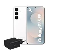 Samsung Galaxy S25 FE con caricatore 45W EP-T4511NBEGEU, Smartphone AI con 3 anni di Garanzia del produttore, RAM 8GB, 256GB, White