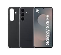 Samsung Galaxy S25 FE con Silicone Cover Black, Smartphone AI con 3 anni di Garanzia del produttore, RAM 8GB, 256GB, Jetblack