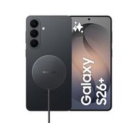 Samsung Galaxy S26+ con caricatore wireless magnetico Magnet Wireless Charger 25W EP-P2900BBEGWW, Smartphone AI con 3 anni di Garanzia del produttore, 256GB, Black