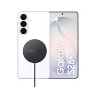 Samsung Galaxy S26+ con caricatore wireless magnetico Magnet Wireless Charger 25W EP-P2900BBEGWW, Smartphone AI con 3 anni di Garanzia del produttore, 512GB, White