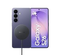 Samsung Galaxy S26 con caricatore wireless magnetico Magnet Wireless Charger 25W EP-P2900BBEGWW, Smartphone AI con 3 anni di Garanzia del produttore, 256GB, Cobalt Violet
