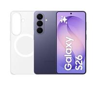 Samsung Galaxy S26 con Clear Magnet Case, Smartphone AI 3 anni di Garanzia del produttore, 256GB, Cobalt Violet
