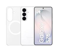 Samsung Galaxy S26 con Clear Magnet Case, Smartphone AI 3 anni di Garanzia del produttore, 256GB, White