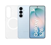 Samsung Galaxy S26 con Clear Magnet Case, Smartphone AI 3 anni di Garanzia del produttore, 512GB, Sky Blue