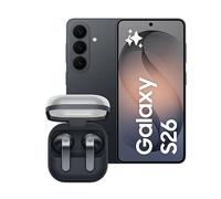 Samsung Galaxy S26 con Galaxy Buds4, Smartphone AI con 3 anni di Garanzia, 256GB, 4300 mAh, Black, Auricolari open-type True Wireless Black