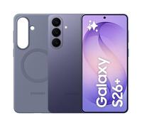 Samsung Galaxy S26+ con Silicone Magnet Case Blue Violet, Smartphone AI 3 anni di Garanzia del produttore, 512GB, Cobalt Violet