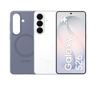 Samsung Galaxy S26 con Silicone Magnet Case Blue Violet, Smartphone AI 3 anni di Garanzia del produttore, 512GB, White