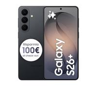 Samsung Galaxy S26+ Smartphone AI, 256GB, 3 anni di Garanzia, Processore Avanzato, Assistente Foto, Creative Studio, Camera 50 MP, 4900 mAh, Black [Versione italiana]