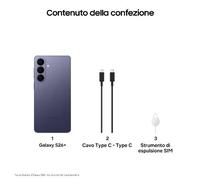 Samsung Galaxy S26+ Smartphone AI, 256GB, Processore avanzato, Assistente Foto, Creative Studio, Camera 50 MP, 4900 mAh, Cobalt Violet