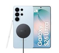 Samsung Galaxy S26 Ultra con caricatore wireless magnetico Magnet Wireless Charger 25W EP-P2900BBEGWW, Smartphone AI con 3 anni di Garanzia del produttore, 1TB, Sky Blue
