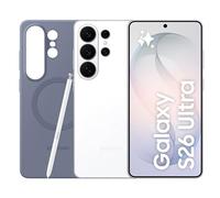 Samsung Galaxy S26 Ultra con Silicone Magnet Case Blue Violet, Smartphone AI 3 anni di Garanzia del produttore, 1TB, White
