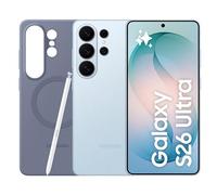 Samsung Galaxy S26 Ultra con Silicone Magnet Case Blue Violet, Smartphone AI 3 anni di Garanzia del produttore, 512GB, Sky Blue