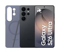 Samsung Galaxy S26 Ultra con Silicone Magnet Case Blue Violet, Smartphone AI 3 anni di Garanzia del produttore, 512GB, Black