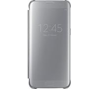 Samsung Galaxy S7 Edge Clear Semi-Opaque Flip View Custodia, Argento