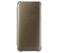 Samsung Galaxy S7 Edge Clear Semi-Opaque Flip View Custodia, Oro