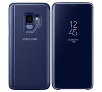 Samsung Galaxy S9 Clear View Standing Custodia Flip, Blu
