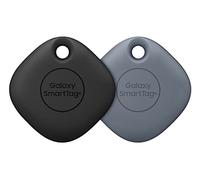 Samsung Galaxy SmartTag+ - Dispositivo di ricerca per oggetti e chiavi, banda ultra larga e ricerca via realtà aumentata, Bluetooth, portata di 120 m, 2 pezzi, colore blu denim (versione Regno Unito)