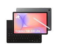 Samsung Galaxy Tab S10 Lite con Book Cover Keyboard Slim, Tablet Android, 5G, 8GB RAM, 128GB, 10.9" Dispaly LCD, S Pen, Gray [Versione italiana]