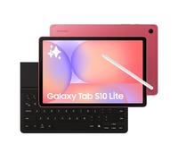 Samsung Galaxy Tab S10 Lite con Book Cover Keyboard Slim, Tablet Android, WiFi, 8GB RAM, 256GB, 10.9" Dispaly LCD, S Pen, Coral Red [Versione italiana]