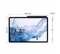 SAMSUNG GALAXY TAB S8+ 12.4P 8GO 128GO WIFI ANDROID SILVER NEW