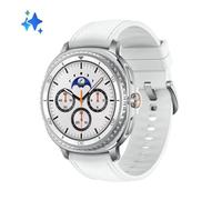 Samsung Galaxy Watch 8 Classic Bluetooth GPS NFC 46mm Super AMOLED Argento Bianco 5ATM+IP68