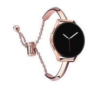 Samsung Galaxy Watch Band for 7/6/5 40,44mm, Watch FE, Watch 6 Classic 43,47mm - Bling Metal Replacement Bracelet for Women, 5 Pro Compatible